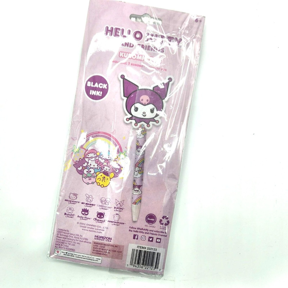 Sanrio Hello‎ Kitty Friends Kuromi Topper Black Ink Pen